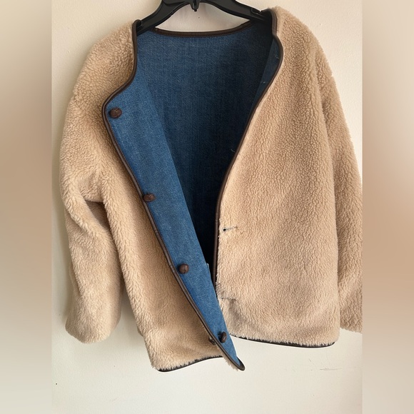 Madewell Reversible Denim & Sherpa Jacket - Picture 6 of 12